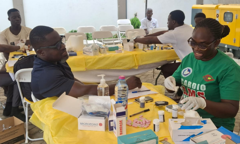 Quantum LC, Korle Bu Cardiothoracic Centre hold free health screening for staff, New Achimota residents