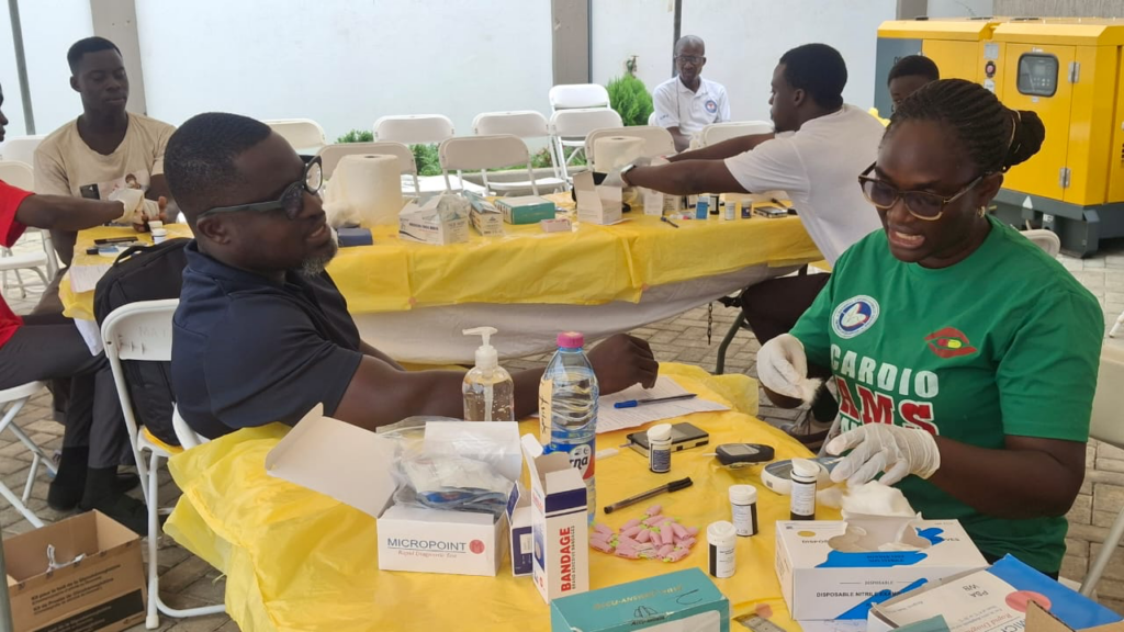 Quantum LC, Korle Bu Cardiothoracic Centre hold free health screening for staff, New Achimota residents