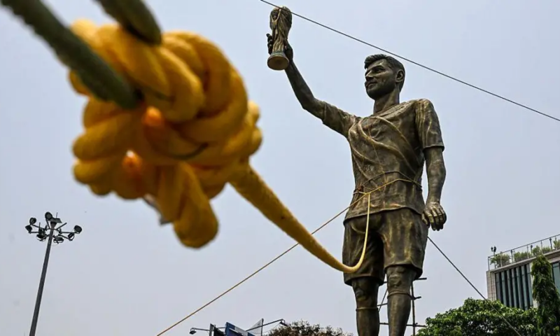 India’s ‘unsafe’ 70ft Messi statue to be moved