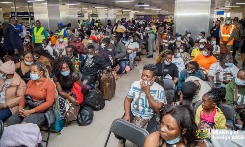 Photos: First batch of Ghanaians fleeing xenophobic attacks in South Africa arrive in Ghana