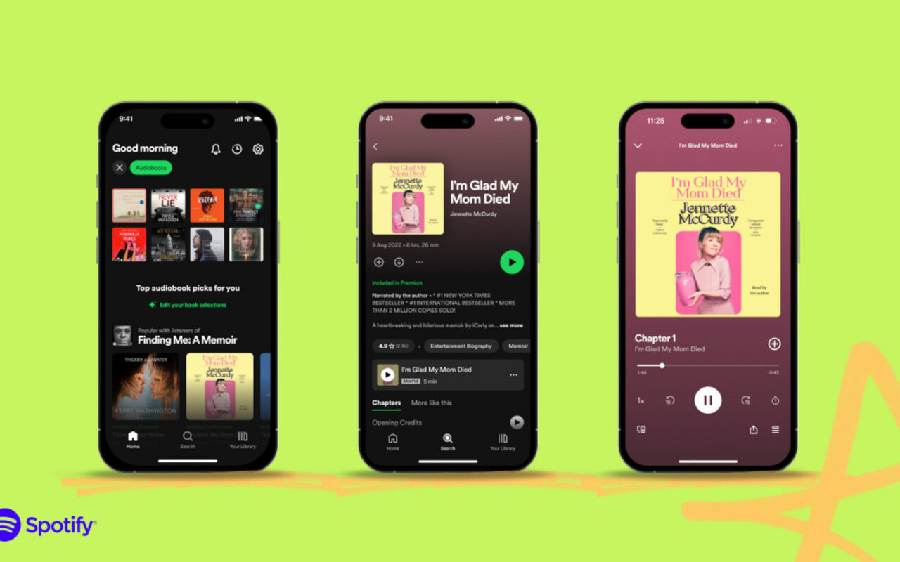 Spotify is adding long-form articles to its audiobook library