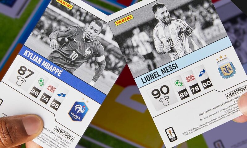 Lionel Messi, Kylian Mbappé Among Athletes Fronting Monopoly and Panini Trading Cards World Cup Team Up