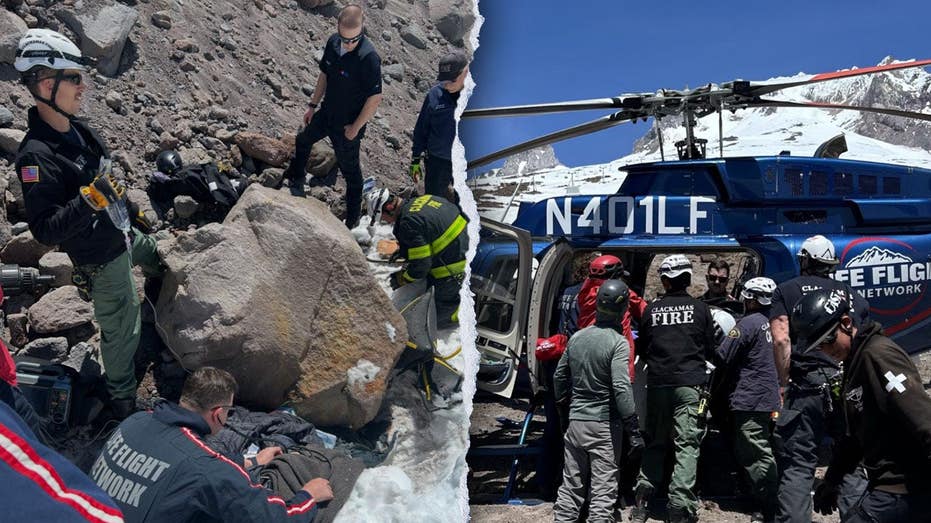 Rescuers free climber trapped beneath 16,000-pound boulder on Oregon’s Mount Hood in complex operation