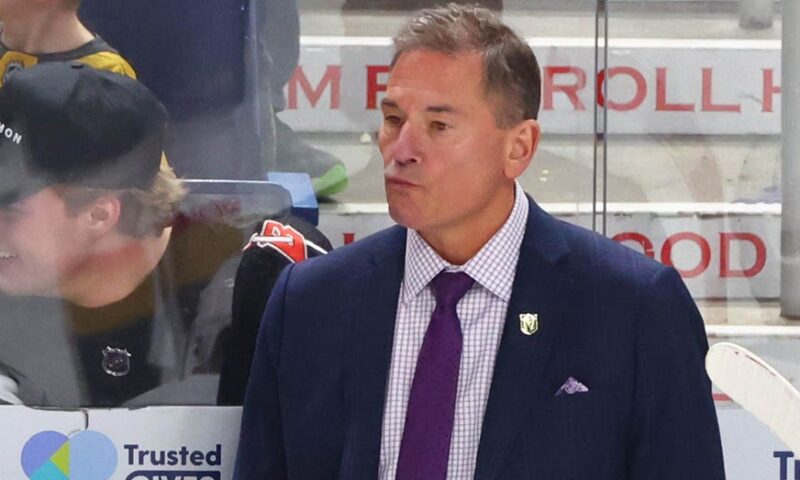 NHL coach Bruce Cassidy comments on Vegas Golden Knights keeping other teams from interviewing him