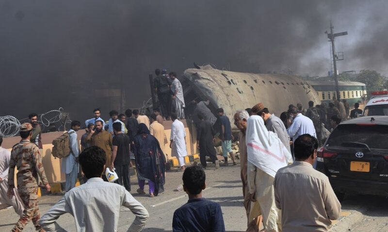 Deadly suicide blast rips through Pakistan train route, killing at least 23