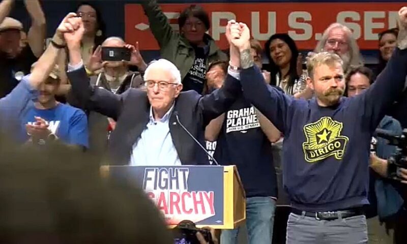 Maine Senate candidate Graham Platner embraces democratic socialism at Bernie Sanders rally in Portland
