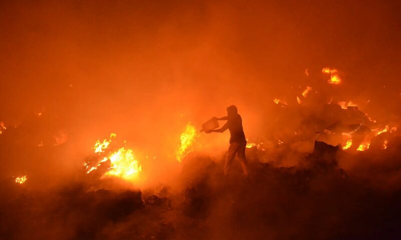 Kalshi Slum fire under control