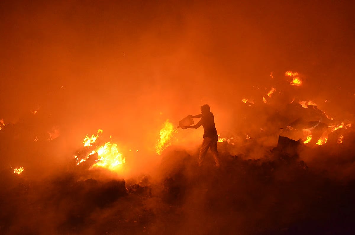 Kalshi Slum fire under control