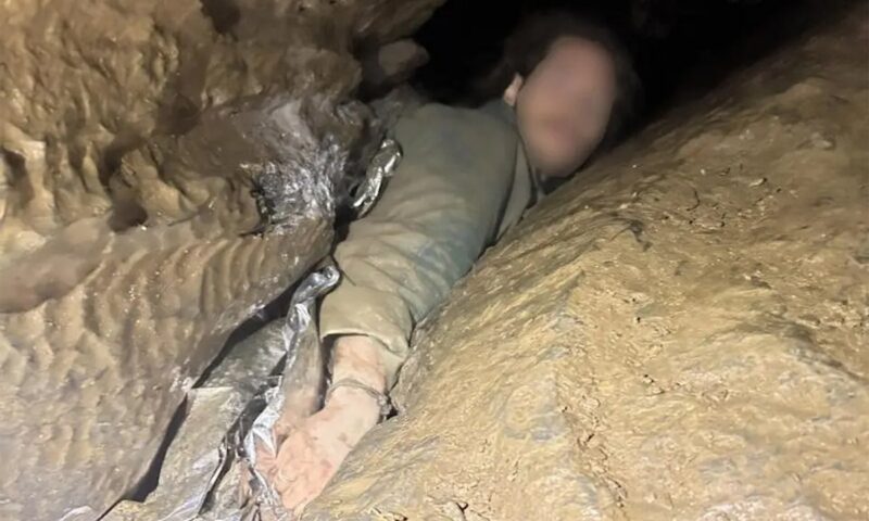 Man rescued after getting trapped in a crevice in cave