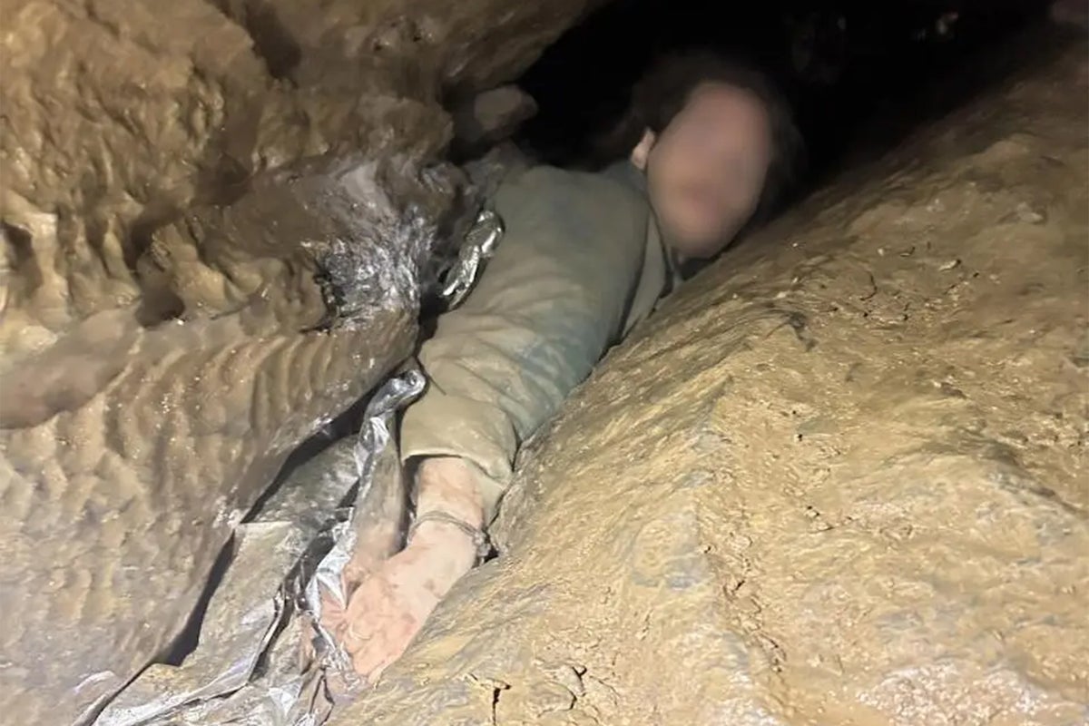 Man rescued after getting trapped in a crevice in cave