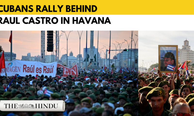 Thousands rally in Havana after U.S. indicts Raul Castro