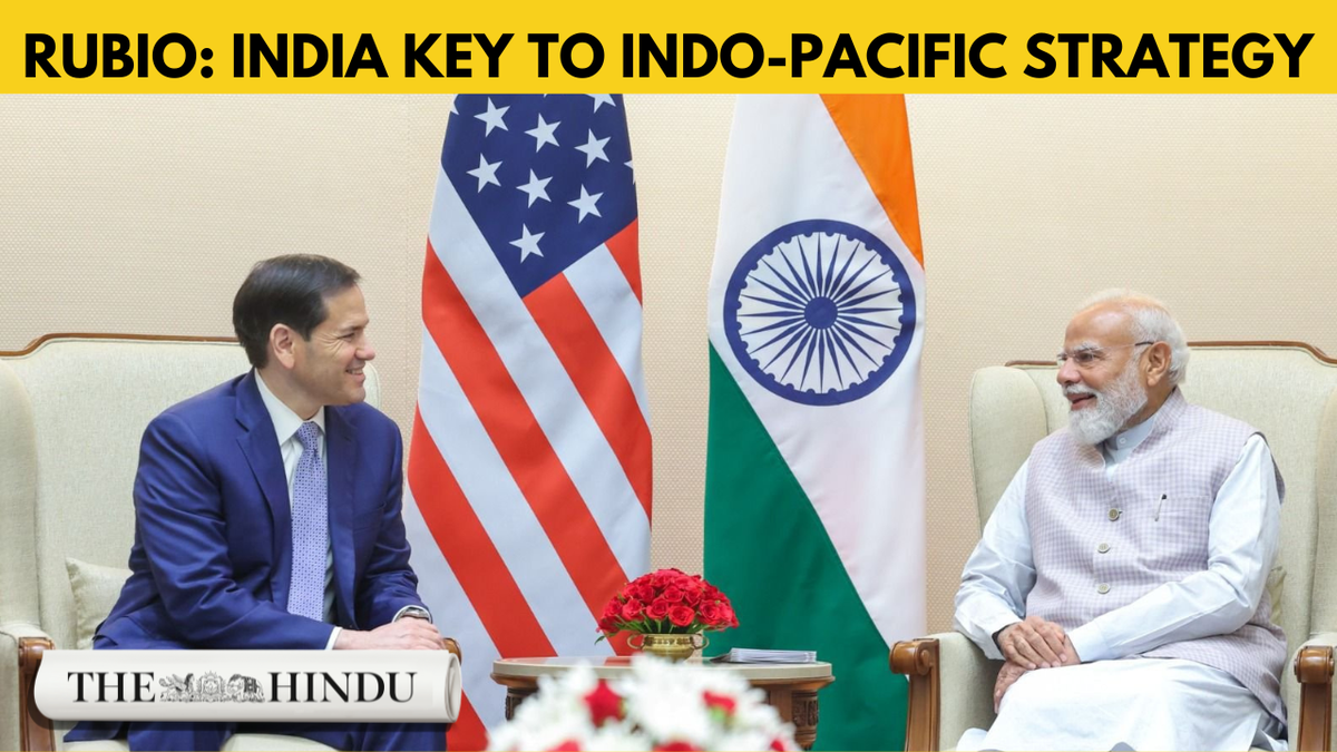 Rubio says India key to U.S. Indo-Pacific strategy, invites Modi to Washington