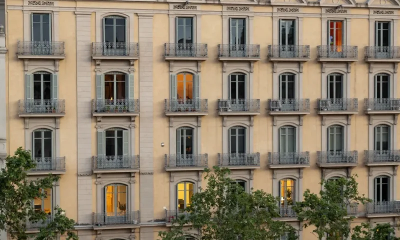 Protesters march in Madrid over soaring housing costs