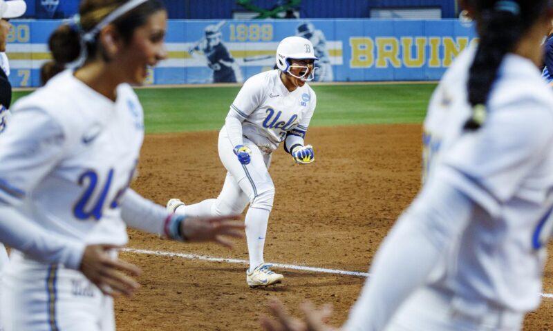 UCLA softball bats catch fire, Bruins roll to super regional win over UCF