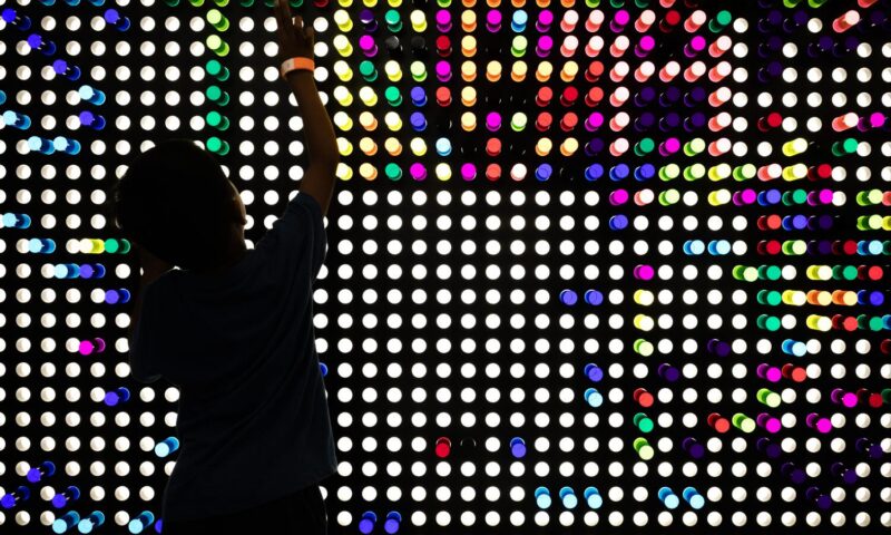 At SoCal newest children’s museum, kids can dig for mammoth bones or face a giant Lite-Brite