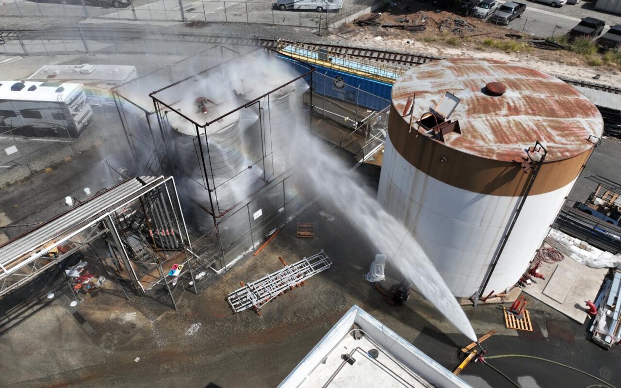 Thousands evacuated around leaking Orange County chemical tank: ‘It fails, or it blows up’