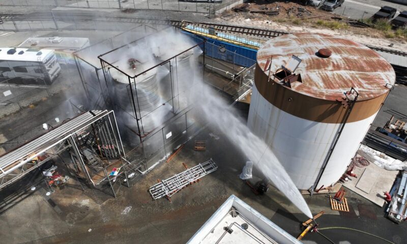 Thousands evacuated around leaking Orange County chemical tank: ‘It fails, or it blows up’