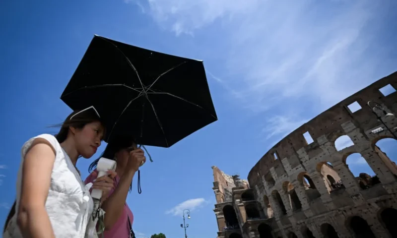 Italy declares red heatwave alert for Rome, four other cities