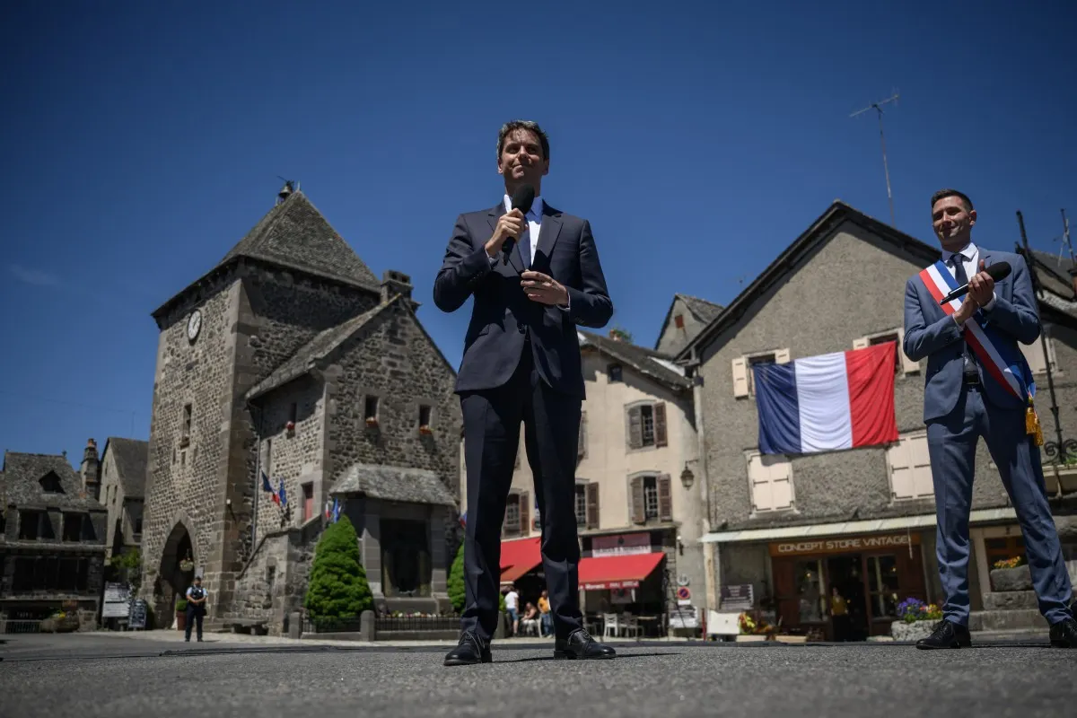 France’s centrist ex-PM Gabriel Attal, 37, says running for president