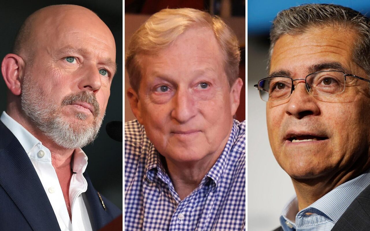 Becerra leads governor’s race, with Hilton and Steyer in tight contest for second spot, poll finds