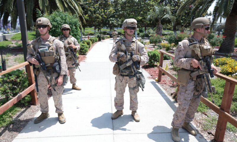 While ICE cracked down on L.A. protests, Marines were told to use force as ‘last resort’