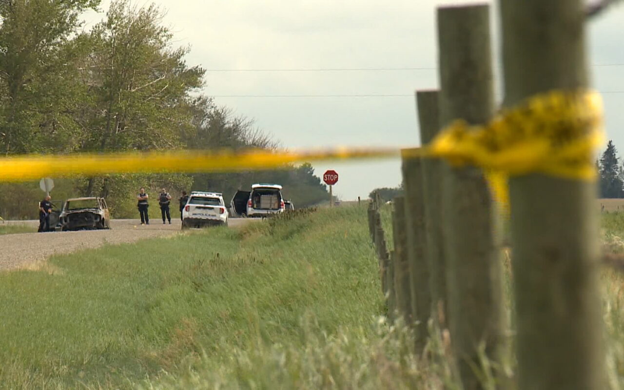 Judge reduces charges for two men accused in fatal roadside shooting near Calgary