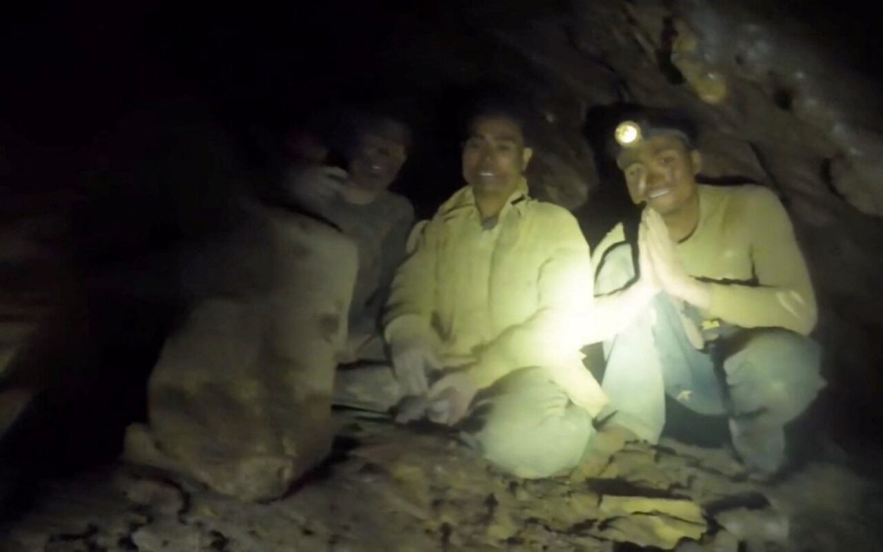 Five people stuck in flooded cave in Laos for week found alive
