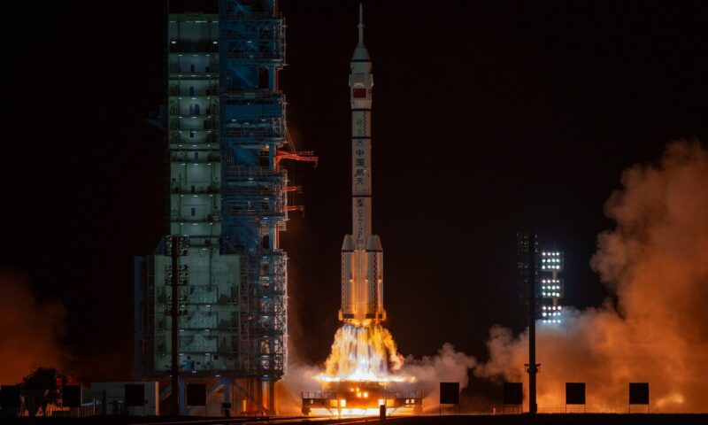 China launches astronauts into space – as lunar race intensifies