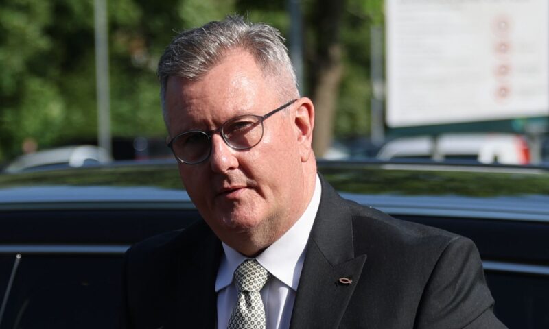 Sir Jeffrey Donaldson wrote letter to alleged sex abuse victim expressing ‘regret’, court hears
