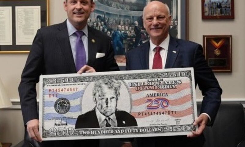 Trump now wants to create a new $250 bill with his face on it: report