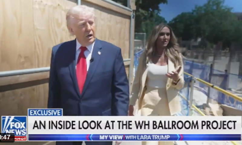 Trump gives daughter-in-law Lara tour of White House ballroom site: ‘We’re gonna have the inauguration here’