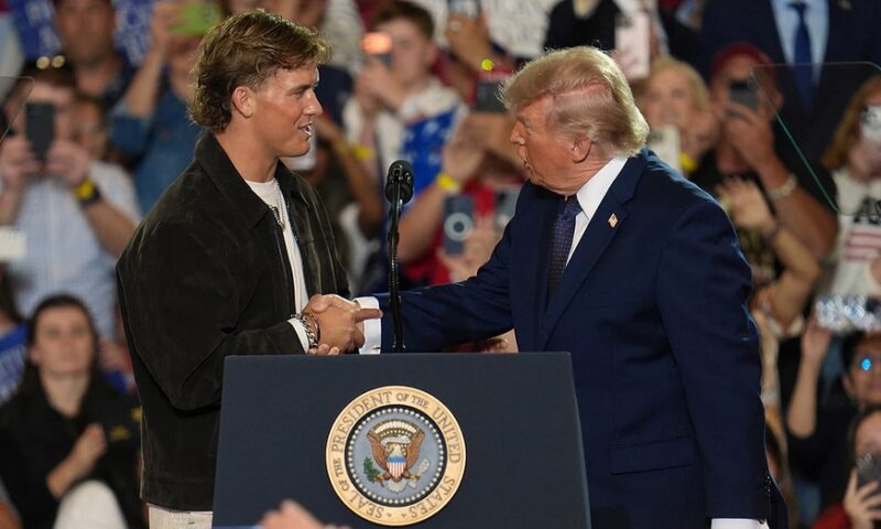 Jaxon Dart faces more backlash for introducing Trump than NFL players face for violent crimes