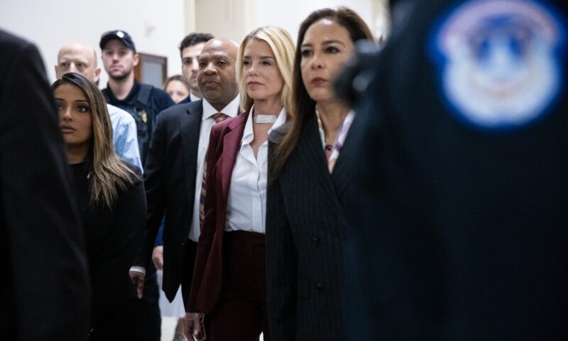 Bondi defends DOJ’s handling of Epstein files to members of Congress