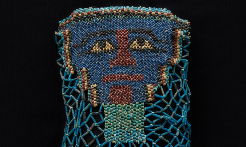 Bead net funerary shroud: A 2,500-year-old beaded veil from Egypt depicting the deceased’s transformation into Osiris