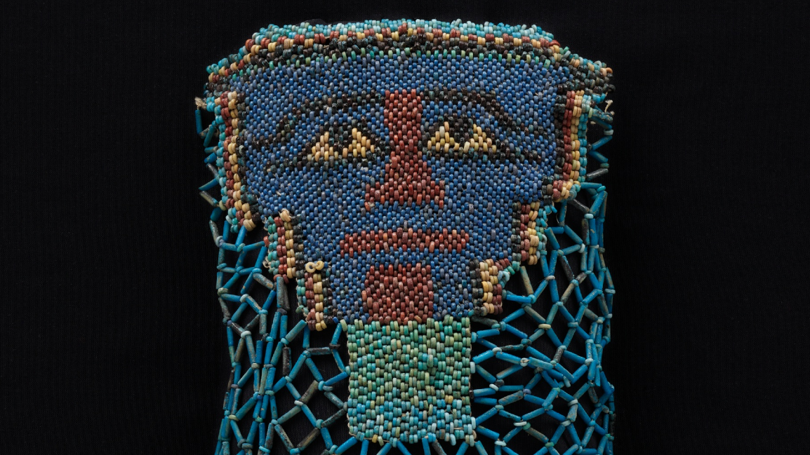 Bead net funerary shroud: A 2,500-year-old beaded veil from Egypt depicting the deceased’s transformation into Osiris