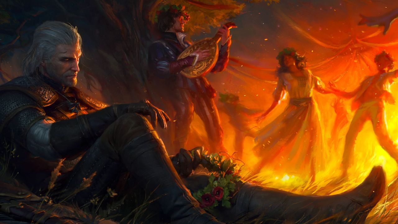 The Witcher 3 Songs of the Past’s official artwork appears to feature a sword CD Projekt Red teased not so long ago