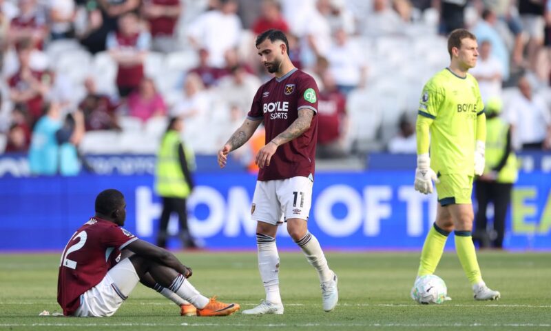 West Ham issue statement after disastrous relegation as fans make anger clear