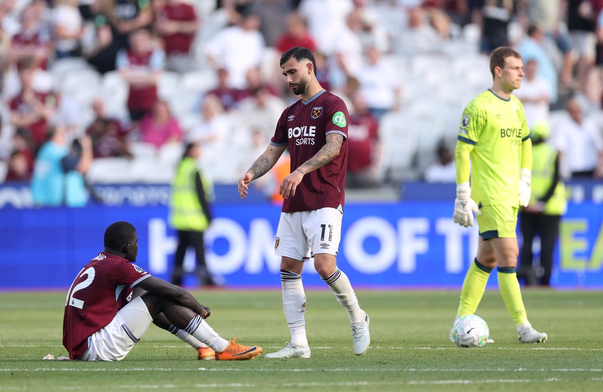 West Ham issue statement after disastrous relegation as fans make anger clear