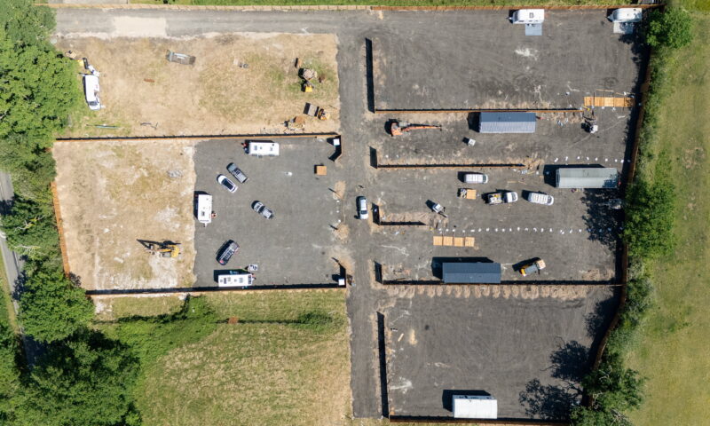 Travellers tarmac over village field using bulldozers & diggers in 3-day blitz as locals vow to stop ‘land grab’