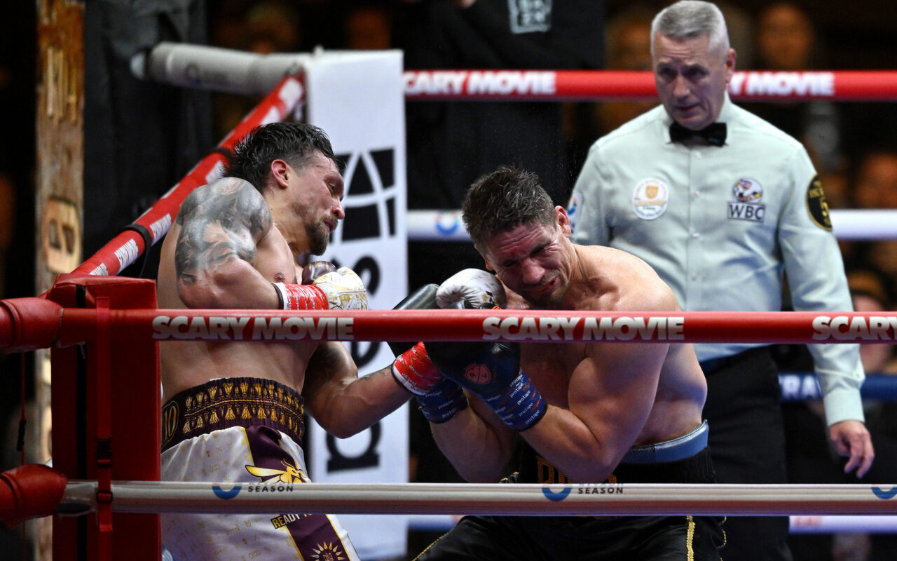 Fuming fans claim Oleksandr Usyk win RIGGED after ref jumps in ONE SECOND before end of round against Rico Verhoeven