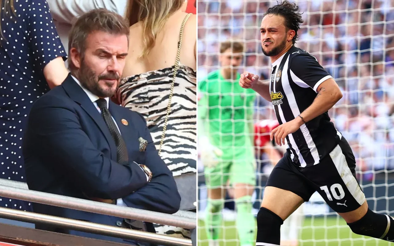 David Beckham and Class of ‘92 Man Utd pals heartbroken as Salford’s League One dream dashed at Wembley by Notts County