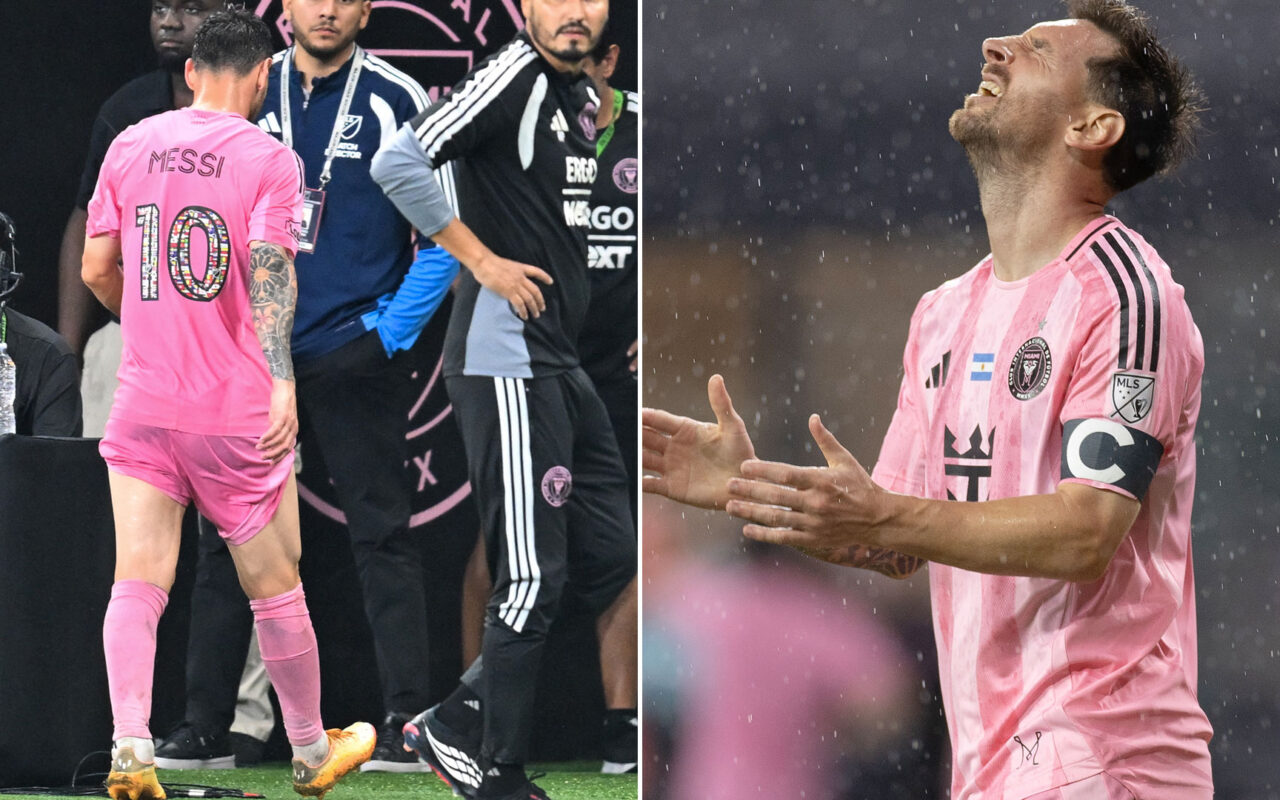 Lionel Messi in World Cup injury fear as Argentina icon limps out of MLS game less than three weeks before tournament