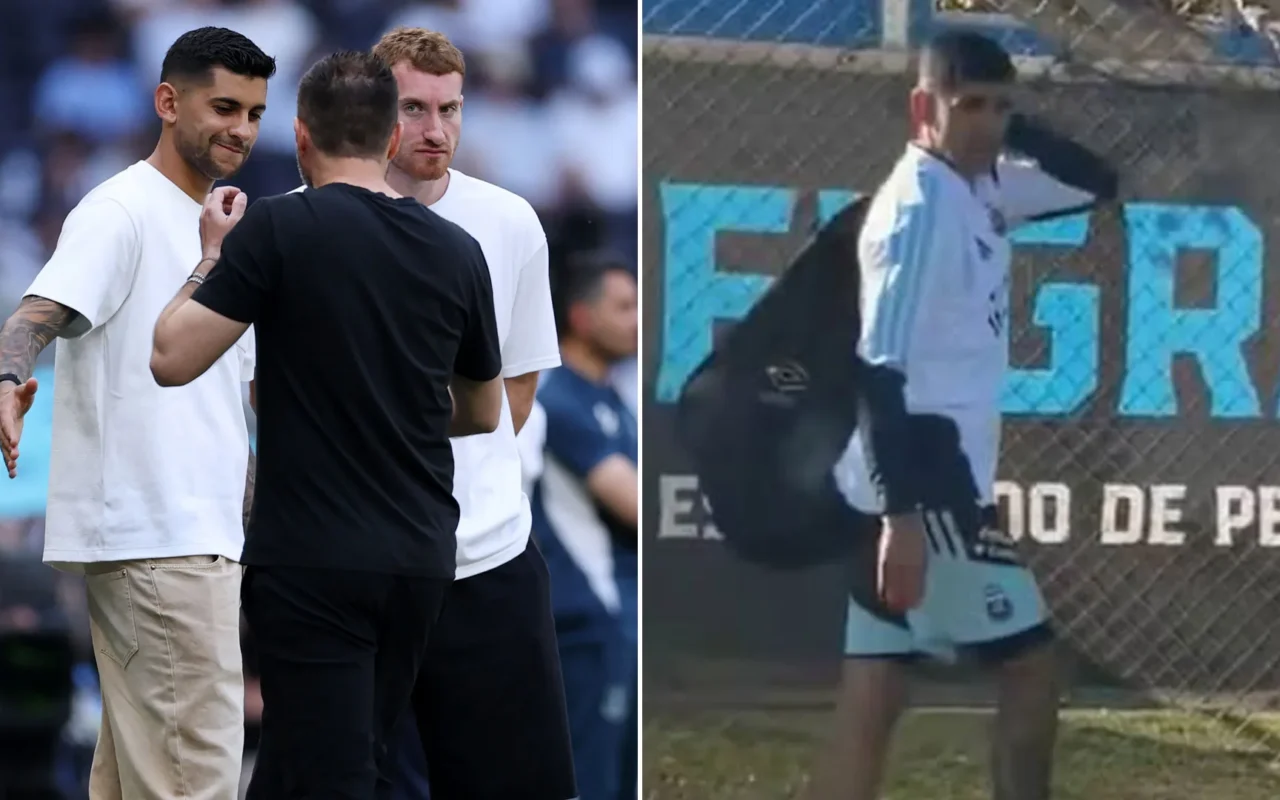 Tottenham captain Cristian Romero at Spurs stadium for relegation showdown after jetting back from Argentina in U-turn