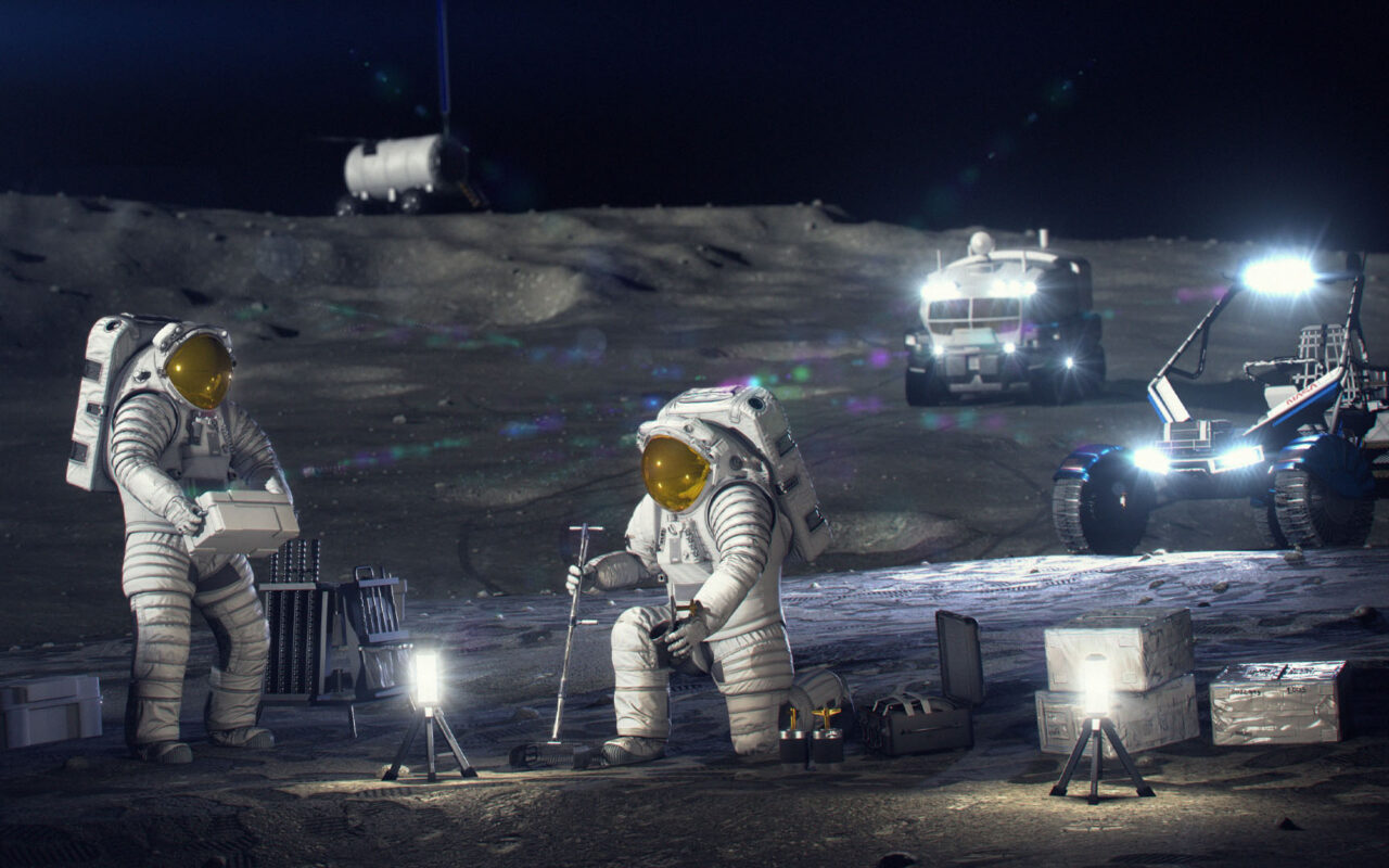 Nasa reveals plan for permanent moon base the size of city with humans living full-time by 2032 – & announce Bezos deal