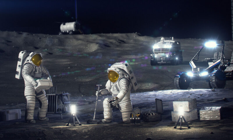 Nasa reveals plan for permanent moon base the size of city with humans living full-time by 2032 – & announce Bezos deal