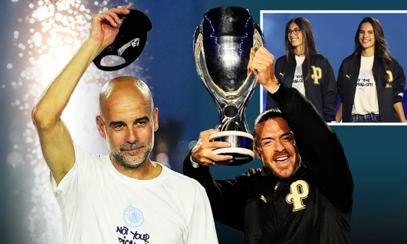 Pep Guardiola gets emotional Man City send-off party as Jack Grealish, Oasis star Noel Gallagher and fans bid farewell