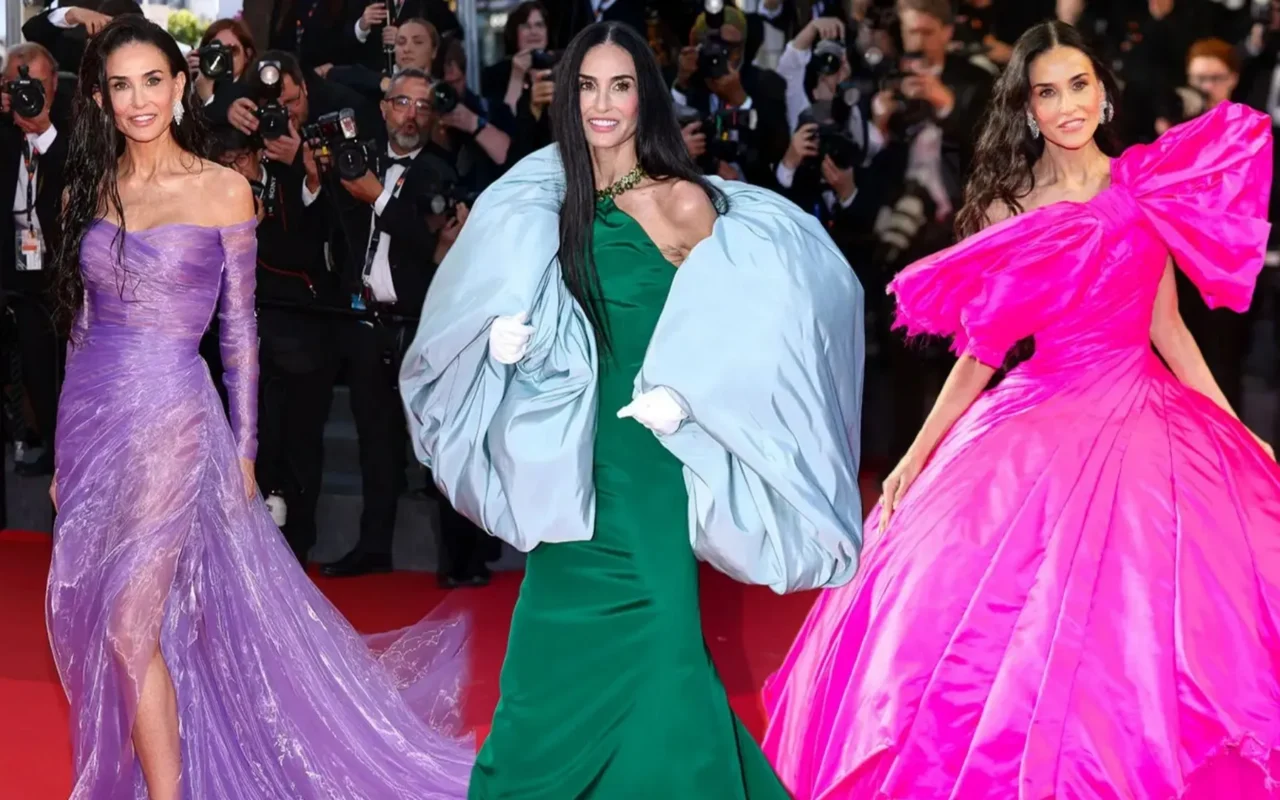 From recycled 2003 Gucci gown to designer ‘decaying’ dress, all Demi Moore’s dazzling Cannes Festival red carpet outfits