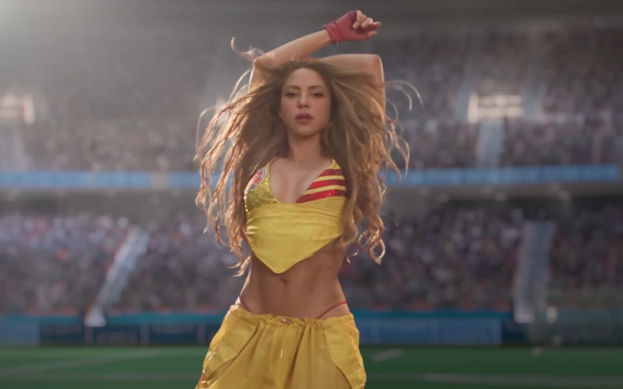 Shakira shows off star-studded line up including Messi, Kane & Haaland for video for her official World Cup song