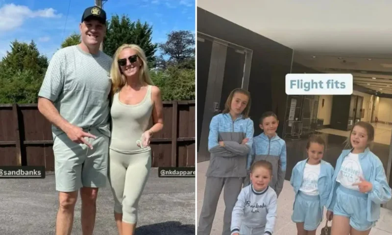 Tyson, Paris and the Fury kids jet off on holiday hours after newlyweds Venezuela and Noah touch down in the UK