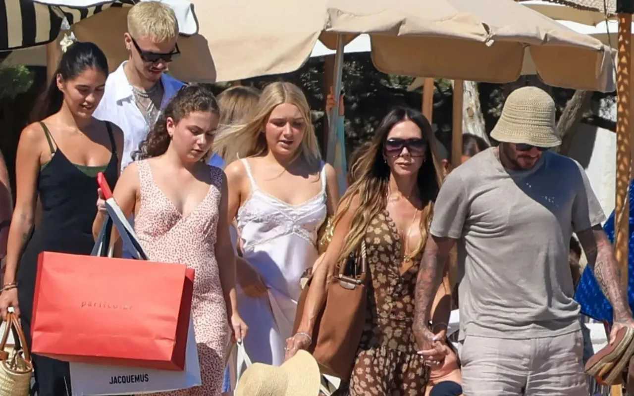 Victoria Beckham stuns in gold bikini for yacht trip with David – after he becomes UK’s first BILLIONAIRE sportsman